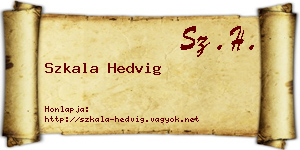 Szkala Hedvig névjegykártya